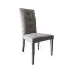 Sedia Montecarlo 3 bottoni tessuto grigio