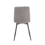 Sedia Okar tessuto grigio cuciture a rombo - immagine 3