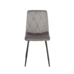 Sedia Okar tessuto grigio cuciture a rombo - immagine 5