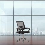 Sedia operativa con ruote Bisk nera - immagine 2