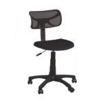 Sedia ufficio Dattilo nera con ruote