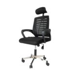 Sedia ufficio tessuto microforato nera Kizi - immagine 2