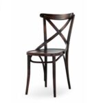 SediaHeritage in faggio nero seduta massello