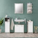 Set bagno Madeira beton bianco - immagine 2