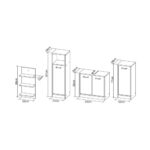 Set bagno Madeira beton bianco - immagine 10