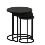Set tavolini da salotto Gloria effetto marmo nero - immagine 5