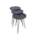 Tavolini da salotto Terek p181 marmo nero - immagine 2