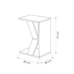 Tavolino da divano Naze porta computer bianco - immagine 3