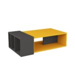 Tavolino da salotto Anita colore mostarda antracite - immagine 2