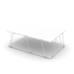 Tavolino da salotto Tars bianco 90x60x31h - immagine 2