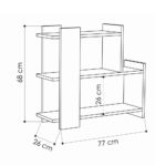 Tavolino Mua antracite 3 ripiani - immagine 3