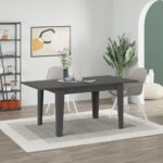 Tavolo allungabile Megaron antracite 120x80 cm - immagine 2