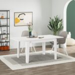 Tavolo allungabile Megaron bianco 120x80 cm - immagine 2
