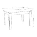 Tavolo allungabile Megaron rovere 120x80 cm - immagine 6