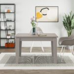 Tavolo allungabile Megaron tortora light mocha 120x80 cm - immagine 3