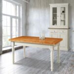 Tavolo allungabile shabby bianco 140x80 con gambe tornite - immagine 2