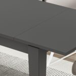Tavolo allungabile Tolmen antracite 140x80 cm - immagine 5