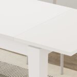 Tavolo allungabile Tolmen bianco 140x80 cm - immagine 4