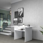 Tavolo consolle ripiegabile Ikebana bianco larice 120x35 - immagine 2