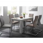 Tavolo Niklas con pannello centrale  cemento - immagine 2