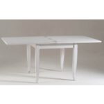Tavolo quadrato allungabile Verona bianco 90x90 - immagine 2