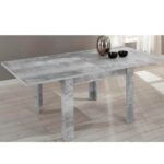 Tavolo raddoppiabile Maribor 100x100 cm. beton - immagine 2