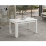 Tavolo raddoppiabile Maribor 120x80 cm. bianco larice - immagine 2