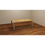 Tavolo rettangolare allungabile Golia 130x80 struttura tortora e piano rovere shimo - immagine 2