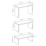 Tris tavolini da salotto Kanta bianco - immagine 4