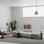 Tris tavolino da salotto Mund antracite rovere e bianco - immagine 2