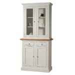 Vetrina 2 ante bianco laccato shabby chic 95x47x200H - immagine 2